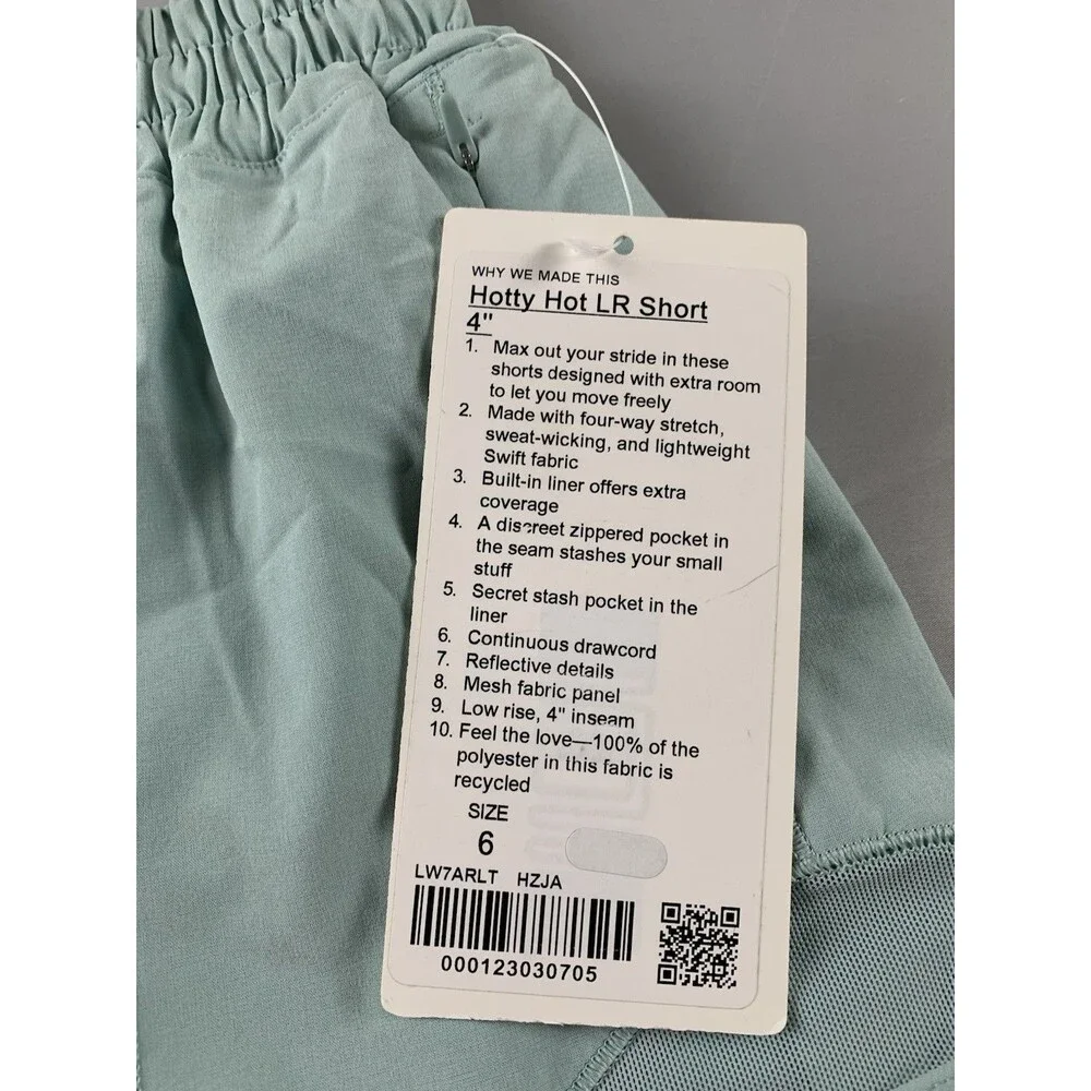 Lululemon Hotty Hot Low-Rise Lined Short 4” inseam Size 6